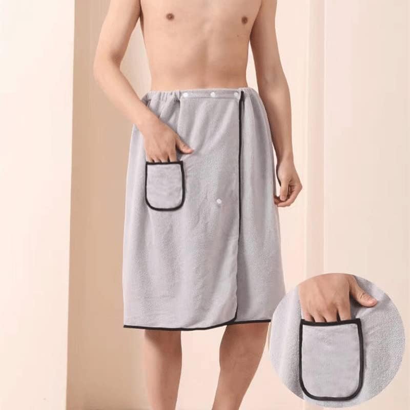 WENLII muški Nosivi ručnik za kupanje s džepnim mekanim pokrivačem za ručnike od mikrovlakana Magic Swim Beach
