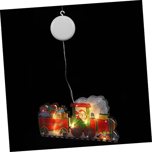 TOYANDONA 1pc Božić Sucker lampioni zavjese Fairy Lights dekor za dom Santa prozor svjetlo božićno drvo ukras Božić niz svjetla Božić