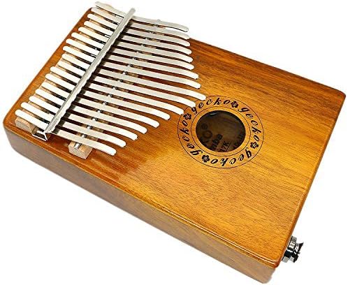 Gecko 17-tipki EQ Professional Kalimba Set, Koa Tone Wood električni prst palac klavir ugrađeni Pickup sa 6.35 mm Audio interfejsom