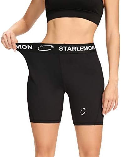 Starlemon Ženske kompresije odbojke za odbojku 3 / 7 Spandex WorkOut Pro Shorts za žene