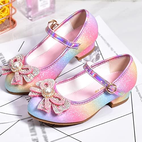 Dječje cipele s dijamantskim sandalama princeza cipele luk visoke pete pokazuju princeze cipele za cipele za mališane cipele