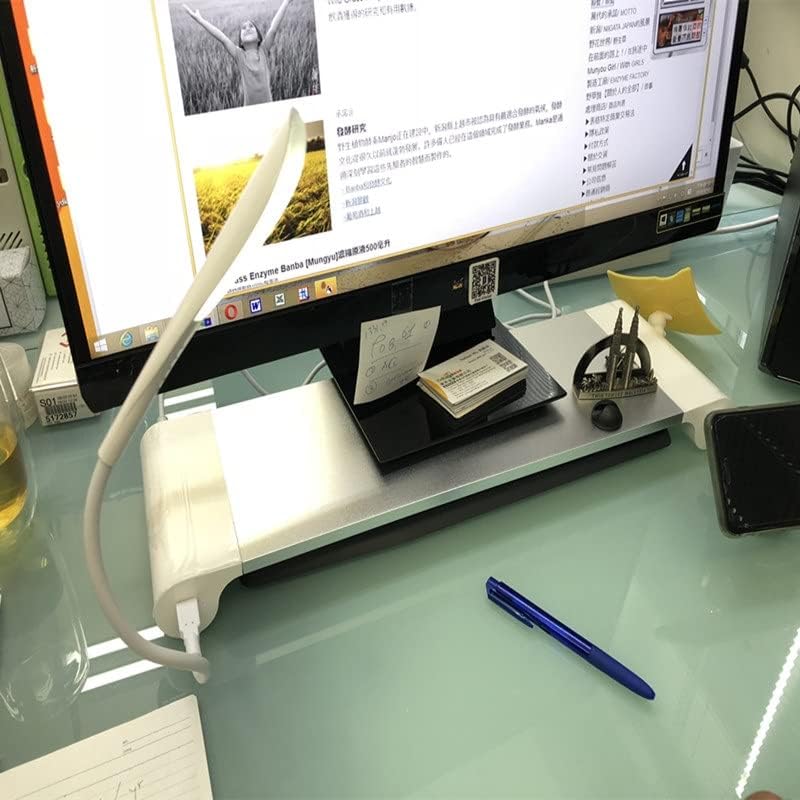 Metalni podizač ekrana računara sa 4 punjača USB stalak za tastaturu kancelarijski sto monitor stalak Organizator držač monitora police