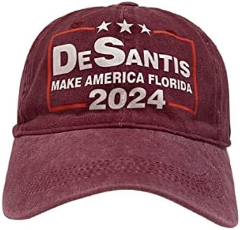 NUOGIC Ron Desantis 2024 Make America Florida bejzbol kape muškarci žene Lopta šešir podesiv kamiondžija šešir