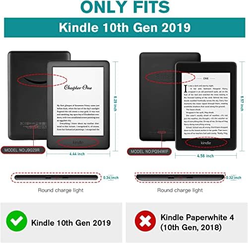 za 6 Kindle 10. generacije 2019. izdat TPU kućište ，sa olovkom - sa automatskim buđenjem/spavanjem