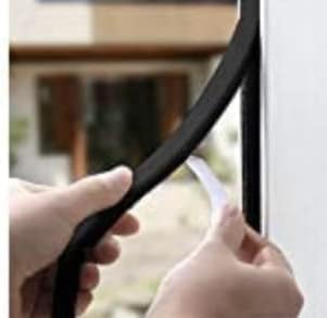 1-1 / 4 X 17 Izolacija drvenog drvenog prozora štiti od gubitka topline, vjetra i prašine-samoljepljivih drhtavih vrata za brtvljenje