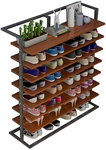 Zeelyde stalak za cipele, 8 puta uske prašinu otpornu na policu za skladištenje cipela za obuću prostora za uštedu prostora za domaćinstvo