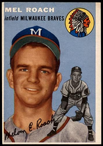 1954. TOPPS 181 Mel Roach Milwaukee Braves ex Hrabre