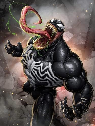 Venom 5D diy dijamantski slikanje puna bušilica za odrasle po broju kompleti, otrov Rhinestone Cross Stitch umjetnosti zanatsko napajanje