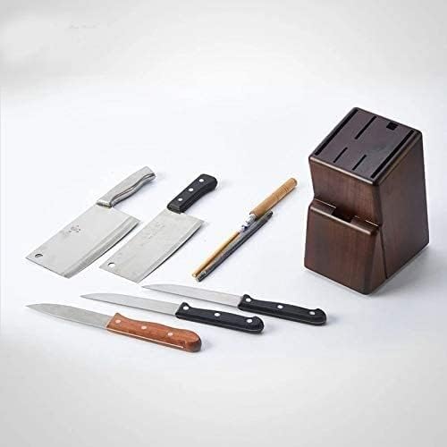 Podebljajte izdržljivi gumeni držač noža za drvo sa škarama 7 slotova polica za odlaganje ekološki prihvatljiva kuhinjska Postolja