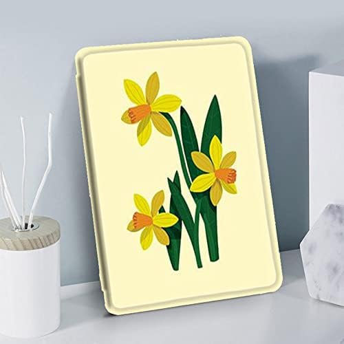 Kindle Paperwhite 1 2 3 futrola, Auto Sleep/Wake case Premium PU kožna Folio Navlaka za Kindle Paperwhite, simple yellow flower,Paperwhi