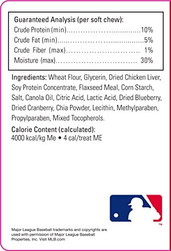 Službena MLB licencnica mekani obrasci za pse - 7 oz - cca 100 poslastica