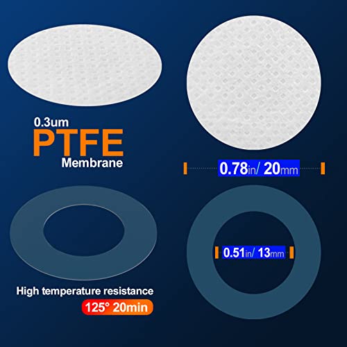 Sintetička naljepnica za Filter papir 82mm 0.3 µm PTFE filterski disk jak ljepljivi flaster za uzgoj gljiva sa širokim ustima