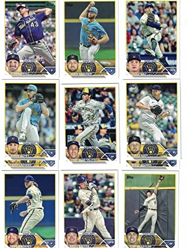 Milwaukee Brewers / 2023 TOPPS tim set sa 11 kartica plus bejzbol tima 2022 TOPPS set sa karticama. *** Uključuje dodatne bonus kartice