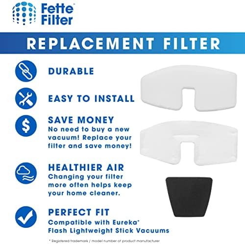 Fette Filter-zamjena Filter Set kompatibilan sa Eureka Flash lagani štap usisivač NES510 serija, deo ' s N0205, N0206, N0207. 1