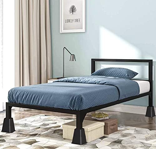 LUFIA Riseri za nameštaj za krevet, 6 inčni teški krevet dizalica za kauč, stol, stolica ili stol, set od 4 kreveta