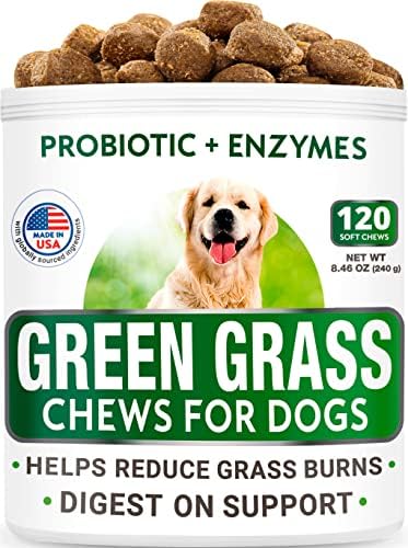Nema poo tretmana + sal-prirodnim paketima trave - sprječavaju da pasa poop jesti + travna obnavljaju poslastice za pse - koprofagia