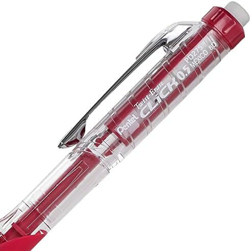 Pentel Twist Erase CLICK & nbsp; automatska olovka sa 2 punjenja gumicom i olovom, 0,5 mm, razne cijevi, Boja može varirati,2 pakovanja