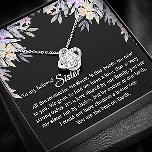 Ogrlica za sestru, ogrlica sestara, sestra, poklon za sestru, sestra rođendan poklon, sestra rođendan nakit, ljubavna poruka za sestrisku