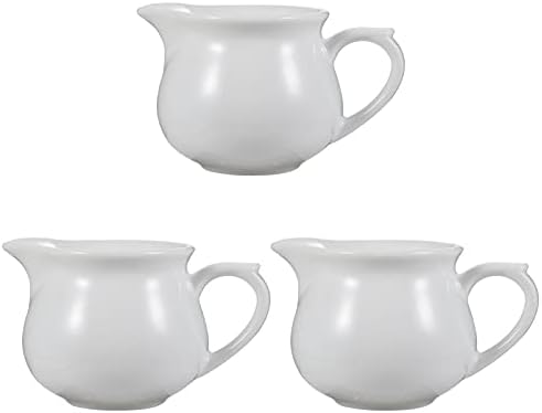 Hemoton mlijeko Creamer Jug 3pc keramičke Gravy Boats potapanje sos jela bijele posude za potapanje izliv za prelive za salatu od