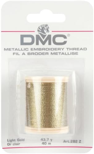 DMC 282z metalni konac za vezenje, 43,7-Dvorište, svijetlo zlato