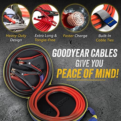 Goodyear [4 mjerač - prenosi viši napon od 6, 8, 10 ili 12 ili 12 ili 12 kablova sa PVC kućicom, dugačak 16 stopa, hitne pomoći, radi
