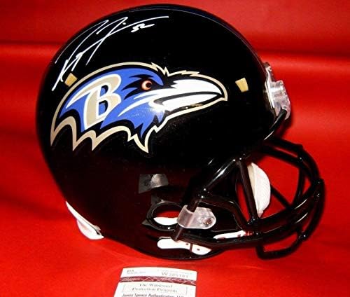 Ray Lewis sa autogramom Baltimore Ravens FS rep kaciga Jsa Hof NFL kacige sa 18 autogramom