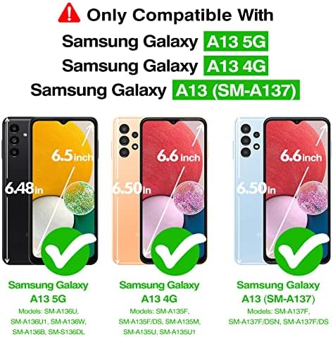 Rayboen zaštitni za Samsung Galaxy A13 4g 5g Case Clear non-Slip Shockproof Samsung A13 case Hybrid Hard PC Back Meki TPU Frame Galaxy