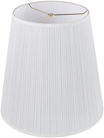 Aspen Creative 33135, gljiva Plisirana tradicionalna paukova lampa, Bijela, 12 Top x 18 Bottom x 18 kosi