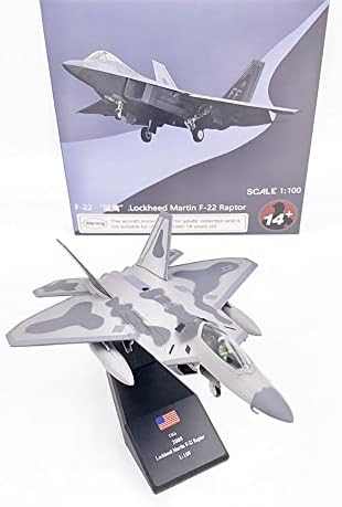 USAF F-22 Raptor 1/100 Diecast Model aviona