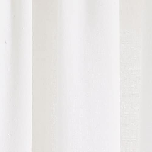 Lush Decor Boho Faux posteljina Tekstura Tassel Curaction zavjesa, 84 L x 52 W, bijela i siva