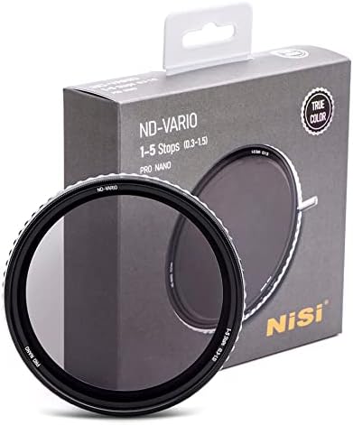 NiSi 58mm prava boja ND-Vario / 1-5 zaustavlja Filter promenljive neutralne gustine | podesivi nd, prava boja, bez vinjeta, optičko