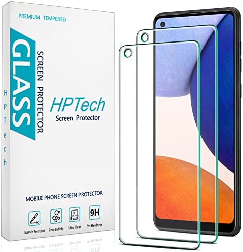 HPTech dizajniran za Samsung Galaxy A21s kaljeno staklo za zaštitu ekrana, jednostavan za instalaciju, protiv ogrebotina, bez mjehurića