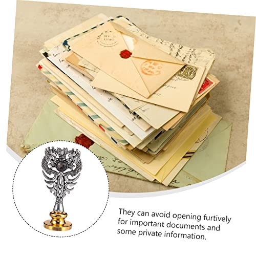 TOFCICU 1pc brtva za brtvu Vintage scrapbook poklon koverte za poklone zakloničane koverte WAX ​​omotnica drvena HILT brtvila voštani