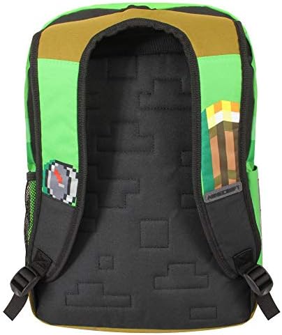 JINX Minecraft Pickaxe Adventure Dječiji školski ruksak, zelen, 17