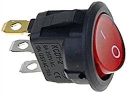 CZKE 5pcs 12V LED prekidač 20A 12V push gumb prekidač za automatsko dugme za automatsko svjetlo uključeno / isključeno okruglo čamcem