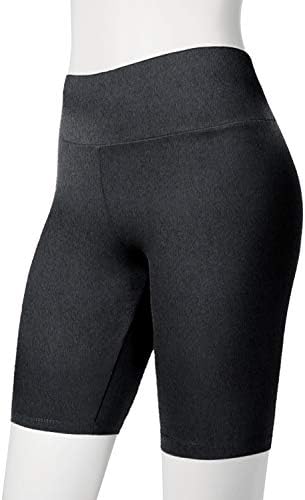 Hatopants Žene biciklističke kratke hlače od mastan mekih visokog struka Srednja bedra pamučna spandex kratke hlače
