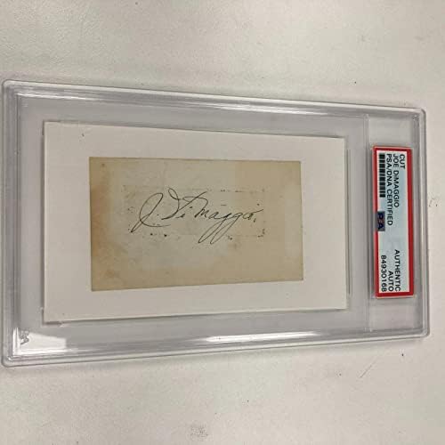 1936 Joe Dimaggio Rookie potpisao indeksnu karticu PSA DNK sertifikat - MLB potpisi za sečenje