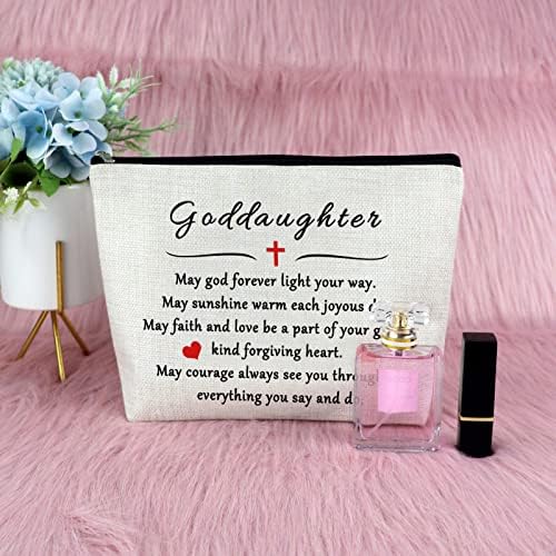 Kumče poklon od kume torba za šminkanje vjerski poklon za žene kršćanski krštenje poklon za kumče kozmetička torba ideje za rođendanski