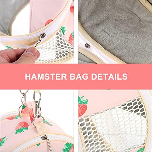 BREWIX torba za nošenje malih životinja Travel Portable Hamster odlazna torba Clear Breathable torba za zamorce transportna torbica