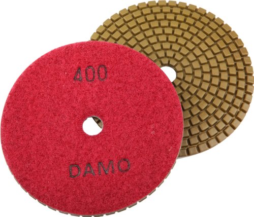 DAMO dijamantski jastučići za poliranje 5 inča mokri Set najbolje vrijednosti od 9 kom za poliranje betona od granitnog laka
