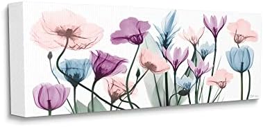 Stupell Industries Moderni prozirni pastelni tulipani cvjetni pupoljci cvjetovi, dizajn Albert Koetsier