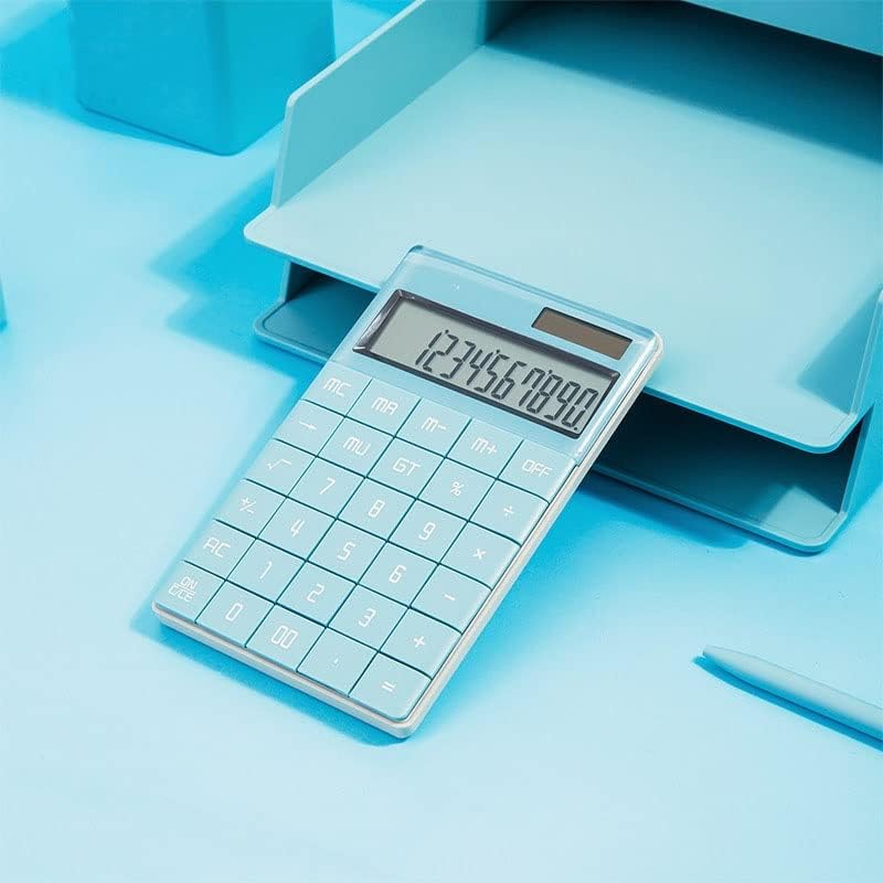 Kalkulator quul 12-znamenkasti ekran Big dugme Finansijski ured Kalkulator Veliki ekran Dual Power System Prijenosni kalkulator (boja: