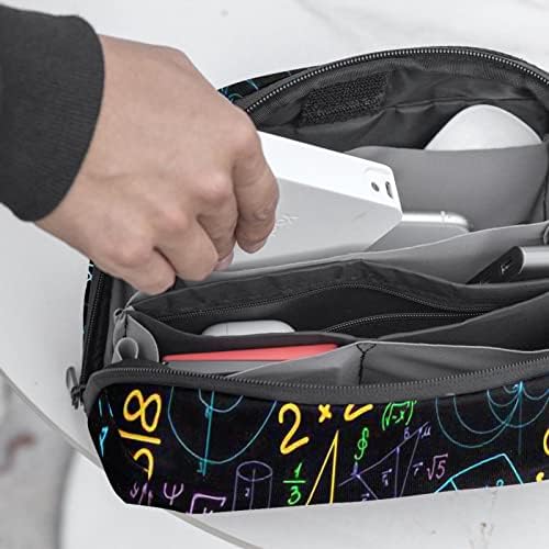 Torbica za nošenje putna torbica torba USB kabl Organizator džepni dodatak Zipper novčanik, Math Formula na tabli