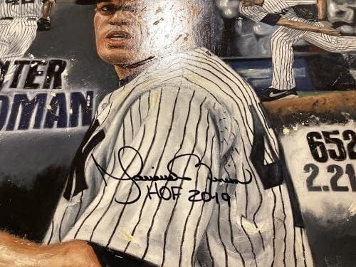 Mariano Rivera potpisala platno Giclee 24x36 Yankees Auto Hof 2019 natpisao MLB - AUTOGREM MLB ART