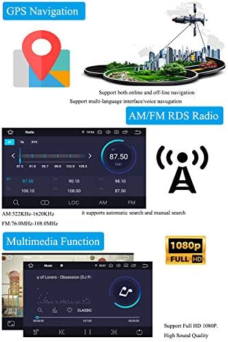 Xiseno Android 9.0 Auto stereo 6,2 inča u crticu Quad Core Autoradio Glavna jedinica GPS GPS navigacija za Fiat Linea / Fiat Grande