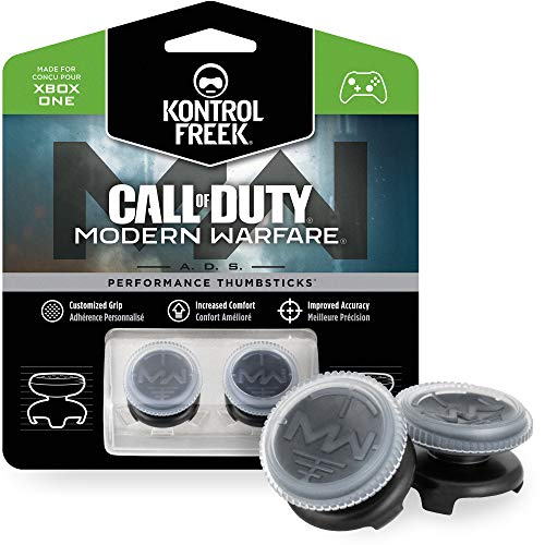 Kontrolfreek Call of Duty: Modern Warfare - A.D.S. Pamljivi performansi za Xbox One kontroler | 2 visokog, konkavne | Prozirna / crna