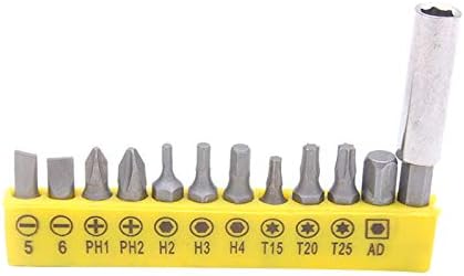 Setovi alata, burgija, 12kom/Set električna bušilica sa prorezima / Phillips odvijači bitovi komplet klipnjače - 12kom