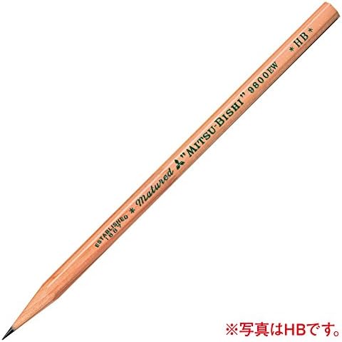 三菱 鉛 筆 Mitsubishi olovka K9800Edb Reciklirane olovke, 9800W, B, 1 desetak