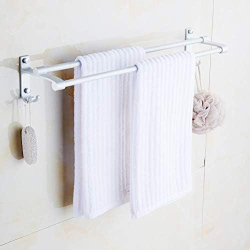 Ručni ručnici ručni regali, 38cm Zidni dvostruki ručnik s ručnikom od aluminijske legure kupaonice za kupatilo za kupaonicu zidna