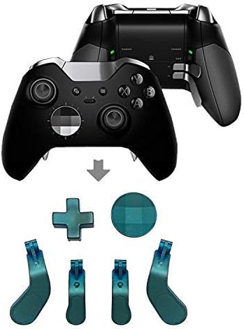 Zamjena 13 komada u 1 - Metal Mod 6 zamijenite palčiće Joysticks, Metal 4 vesla i 2 DPads sa T8 alatom za Xbox One Elite 2 Regulator